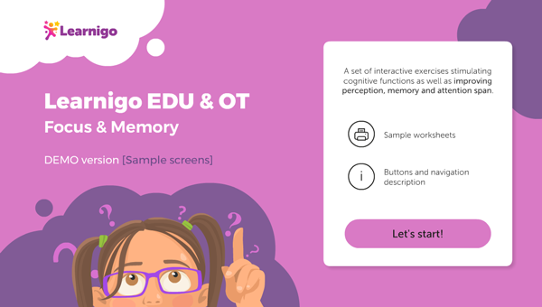 Learnigo EDU & OT: Focus & Memory - demo