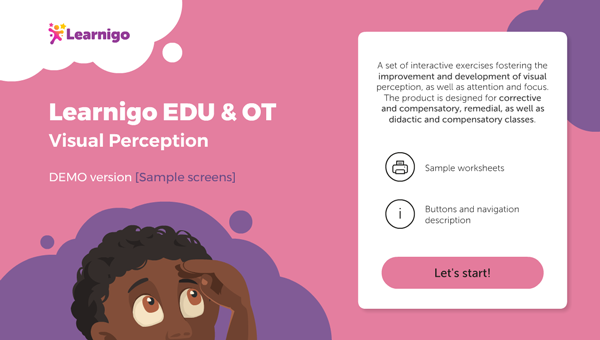Learnigo EDU & OT: Visual Perception - demo