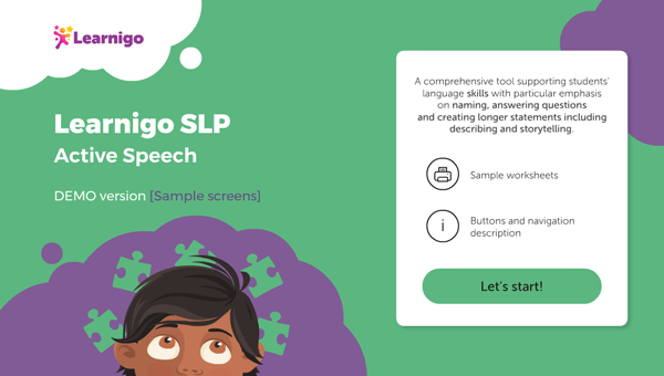 Learnigo SLP: Active Speech - demo