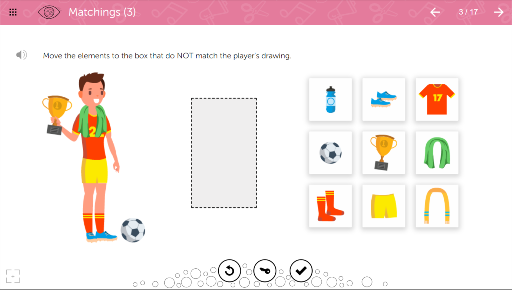 Learnigo example activity for Matching