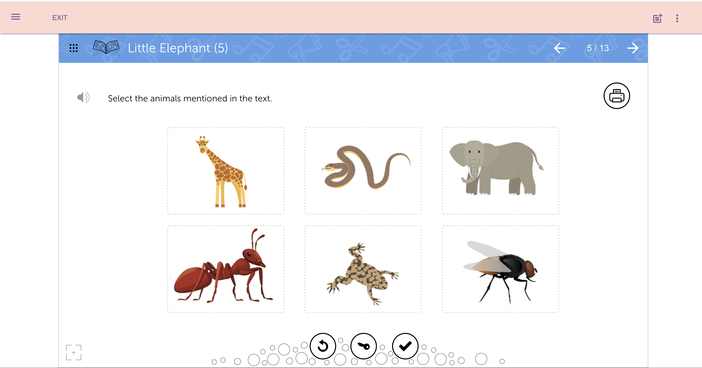 Example of another reading comprehension resource